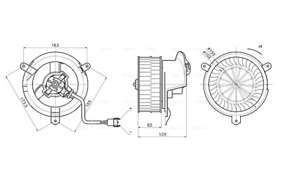 Interior ventilation MS8784 Ava Quality Cooling