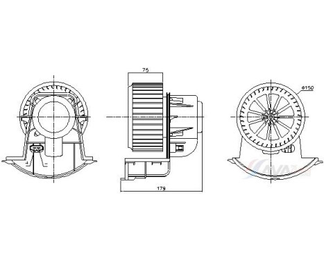Interior ventilation VN8453 Ava Quality Cooling