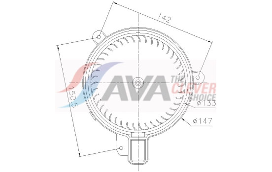 Interior ventilation VN8470 Ava Quality Cooling