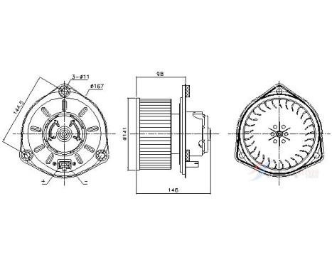 Interior ventilation VO8308 Ava Quality Cooling