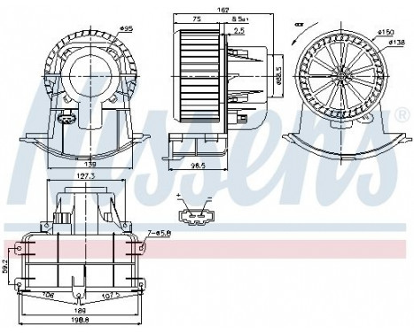 stove fan 87033 Nissens, Image 6