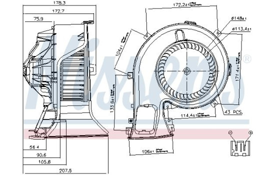 stove fan 87067 Nissens, Image 5
