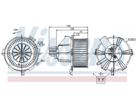 stove fan 87085 Nissens, Image 5