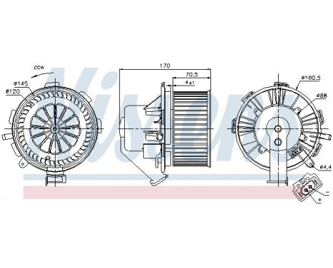 stove fan 87105 Nissens, Image 6