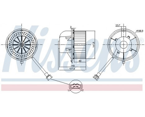 stove fan 87155 Nissens, Image 4