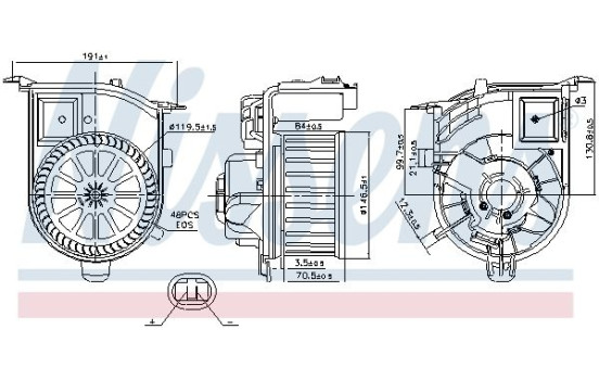 stove fan 87450 Nissens, Image 6
