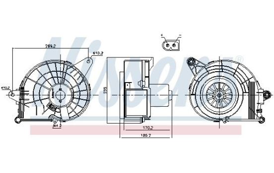 stove fan 87500 Nissens, Image 5
