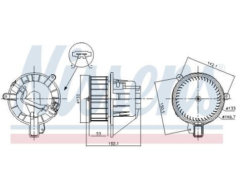 stove fan 87546 Nissens