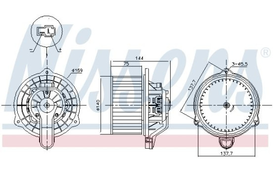 stove fan 87568 Nissens
