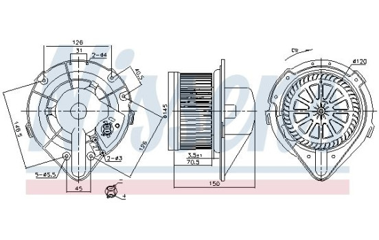 stove fan 87798 Nissens, Image 6