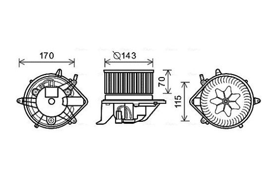 stove fan BW8458 Ava Quality Cooling