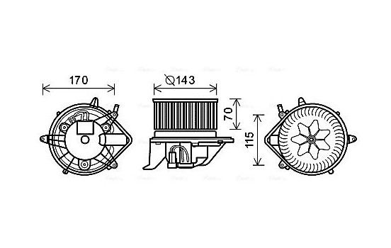 stove fan BW8461 Ava Quality Cooling