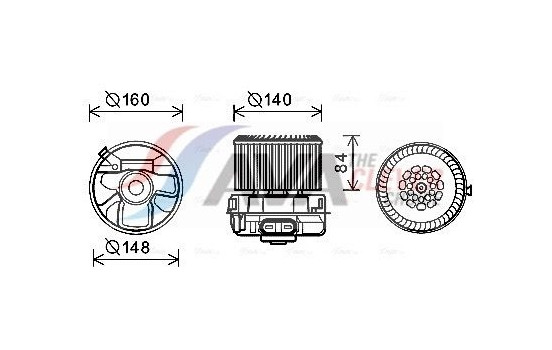 stove fan PE8369 Ava Quality Cooling