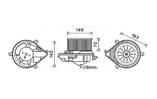 stove fan PE8394 Ava Quality Cooling