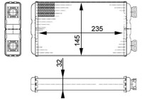 Heat Exchanger, interior heating BEHR *** PREMIUM LINE ***