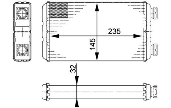 Heat Exchanger, interior heating BEHR *** PREMIUM LINE ***
