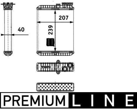 Heat Exchanger, interior heating BEHR *** PREMIUM LINE ***