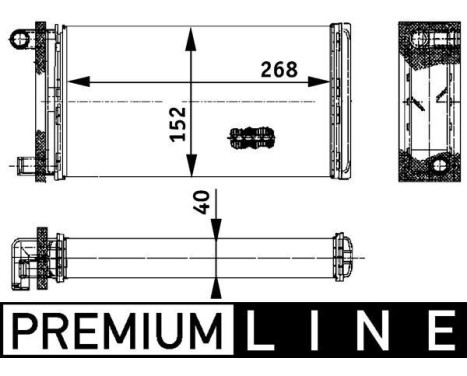 Heat Exchanger, interior heating BEHR *** PREMIUM LINE ***