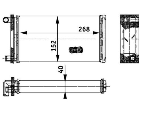 Heat Exchanger, interior heating BEHR *** PREMIUM LINE ***, Image 2