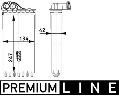 Heat Exchanger, interior heating BEHR *** PREMIUM LINE ***