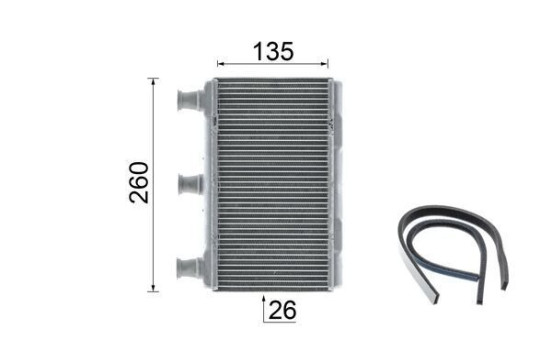 Heat Exchanger, interior heating BEHR *** PREMIUM LINE ***, Image 11
