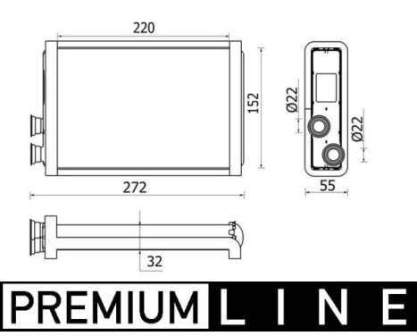 Heat Exchanger, interior heating BEHR *** PREMIUM LINE ***