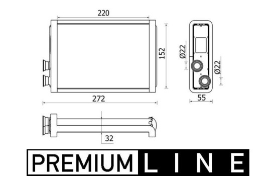 Heat Exchanger, interior heating BEHR *** PREMIUM LINE ***