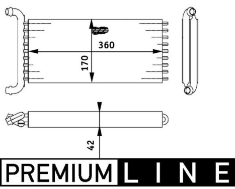 Heat Exchanger, interior heating BEHR *** PREMIUM LINE ***