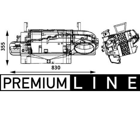 Heat Exchanger, interior heating BEHR *** PREMIUM LINE ***