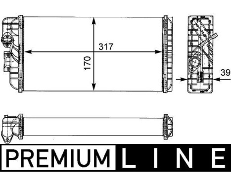 Heat Exchanger, interior heating BEHR *** PREMIUM LINE ***