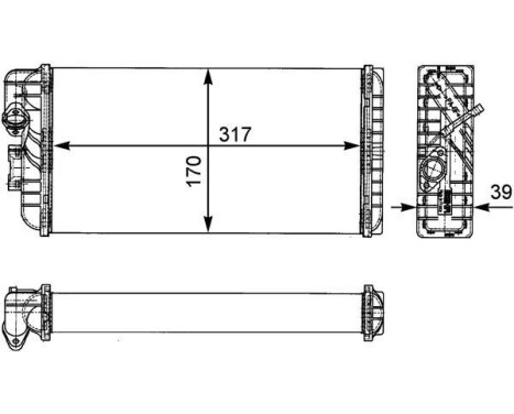 Heat Exchanger, interior heating BEHR *** PREMIUM LINE ***, Image 2