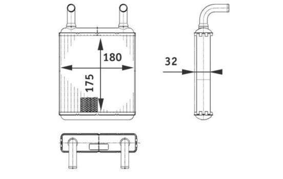 Heat Exchanger, interior heating BEHR *** PREMIUM LINE ***