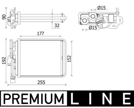 Heat Exchanger, interior heating BEHR *** PREMIUM LINE ***