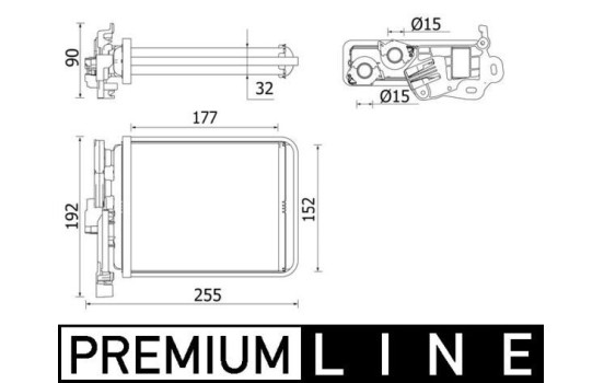 Heat Exchanger, interior heating BEHR *** PREMIUM LINE ***