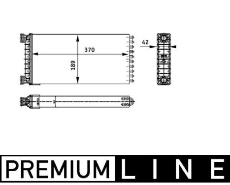 Heat Exchanger, interior heating BEHR *** PREMIUM LINE ***