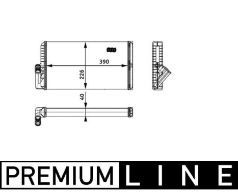 Heat Exchanger, interior heating BEHR *** PREMIUM LINE ***