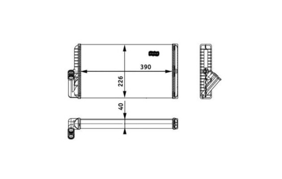 Heat Exchanger, interior heating BEHR *** PREMIUM LINE ***