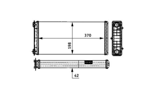 Heat Exchanger, interior heating BEHR *** PREMIUM LINE ***