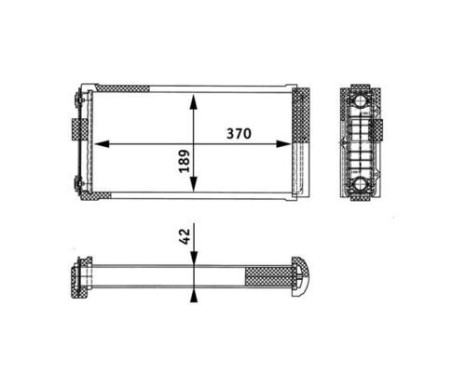 Heat Exchanger, interior heating BEHR *** PREMIUM LINE ***