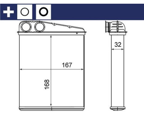 Heat Exchanger, interior heating BEHR