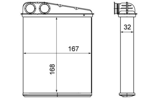 Heat Exchanger, interior heating BEHR