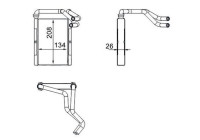 Heat Exchanger, interior heating BEHR