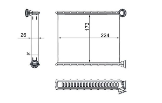 Heat Exchanger, interior heating BEHR