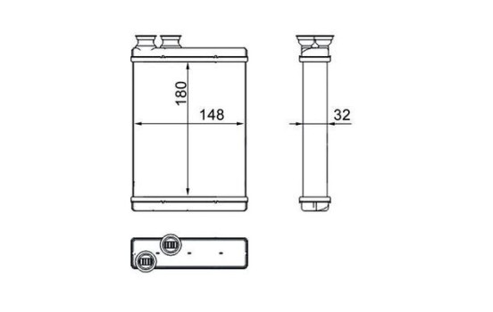 Heat Exchanger, interior heating BEHR