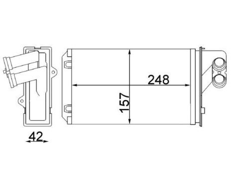 Heat Exchanger, interior heating BEHR