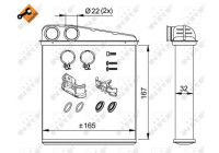 Heat Exchanger, interior heating EASY FIT