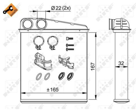 Heat Exchanger, interior heating EASY FIT, Image 5