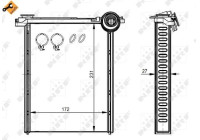 Heat Exchanger, interior heating EASY FIT