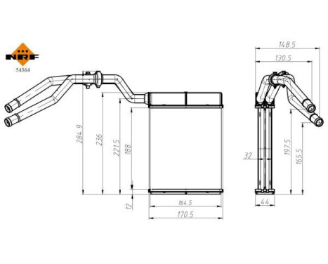 Heat Exchanger, interior heating EASY FIT, Image 3