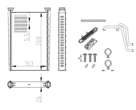 Heat Exchanger, interior heating EASY FIT, Image 6